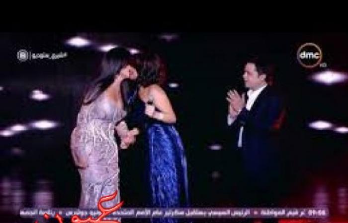 فستان شيرين يضعها في موقف محرج وتطلب من محمد هنيدي إنقاذ الموقف
