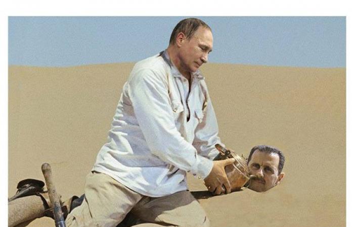 بالصور.. شاهد كيف صور الشعب الروسى إنقاذ بوتين للأسد