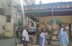 استمرار حملات رفع الاشغالات بمدينة دسوق
