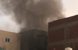 النيران تلتهم طابقين بمصنع القطن الطبى فى طريق "المحلة - طنطا"