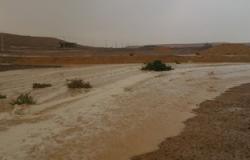 استمرار سقوط الأمطار لليوم الثانى بشمال سيناء