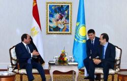 السيسى ورئيس الوزراء الكازاخى يتفقان على أهمية تعزيز العلاقات بين البلدين