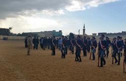 بالصور.. طلاب المحلة الثانوية يقدمون عروضا عسكرية فى استقبال وزير التعليم