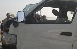 مصرع سيدة وإصابة 4 فى حادث تصادم بكفر الشيخ