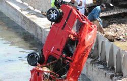 انتشال جثة سائق سيارة سقطت فى مياة النيل أسفل كوبرى الساحل بالجيزة