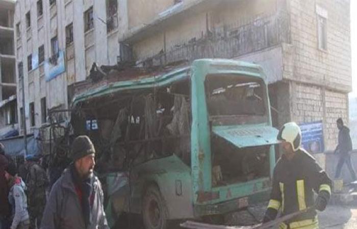 3 قتلى مدنيين بانفجار حافلة في عفرين السورية (شاهد)
