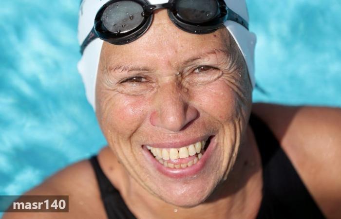 سباحة مصرية تبلغ من العمر 76 عاما والعمر ليس عقبه