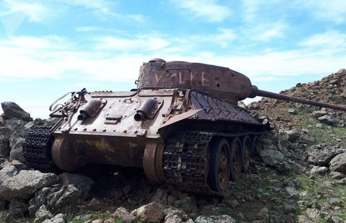 بالفيديو والصور... ثلاث دبابات "تي-34" تشكل متحفا حيا لحرب 1967 جنوبي سوريا