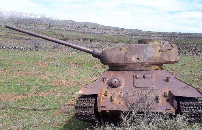 بالفيديو والصور... ثلاث دبابات "تي-34" تشكل متحفا حيا لحرب 1967 جنوبي سوريا