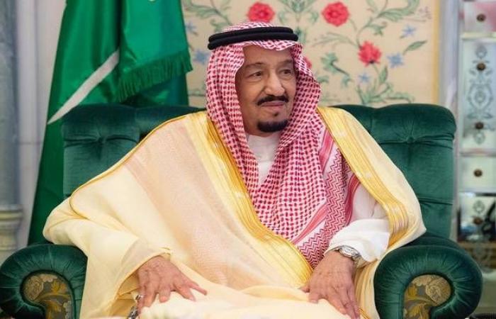 بالصور.. الملك سلمان يستقبل ولي عهد دبي ورئيس "الأمة" الكويتي