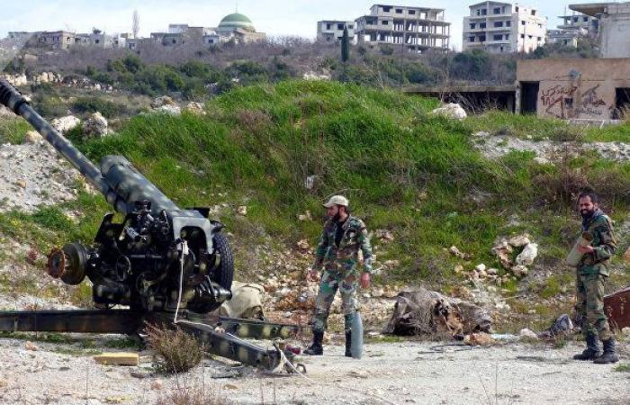 مضادات الدفاع الجوي السوري تتصدى لسرب طائرات مسيرة غرب حماة