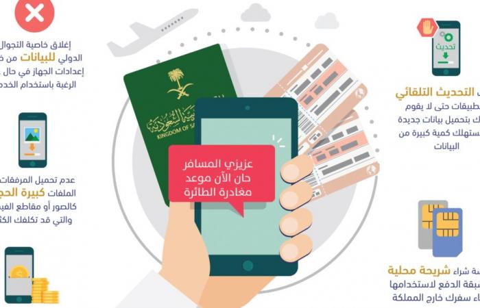 هيئة الاتصالات السعودية تقدم نصائح للمسافرين