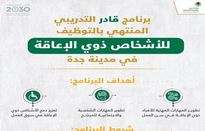 وزارة العمل السعودية تطلق برنامجاً لتدريب ذوي الإعاقة ينتهي بالتوظيف
