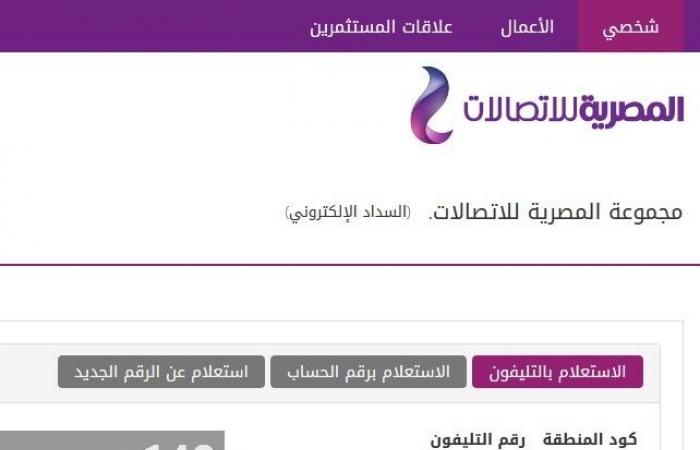 فاتورة التليفون الارضي لشهر ابريل 2019 - سداد فاتورة التليفون المنزلي من موقع المصرية للاتصالات te.eg