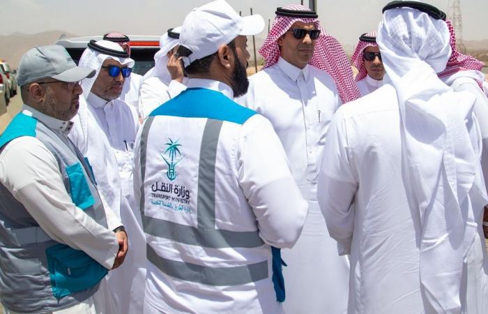 بالصور..وزير النقل السعودي يتفقد مشروعات الوزارة استعدادا لموسم الحج