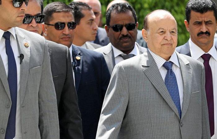 الرئيس هادي يبحث مع قيادات الحكومة والبرلمان التطورات في عدن