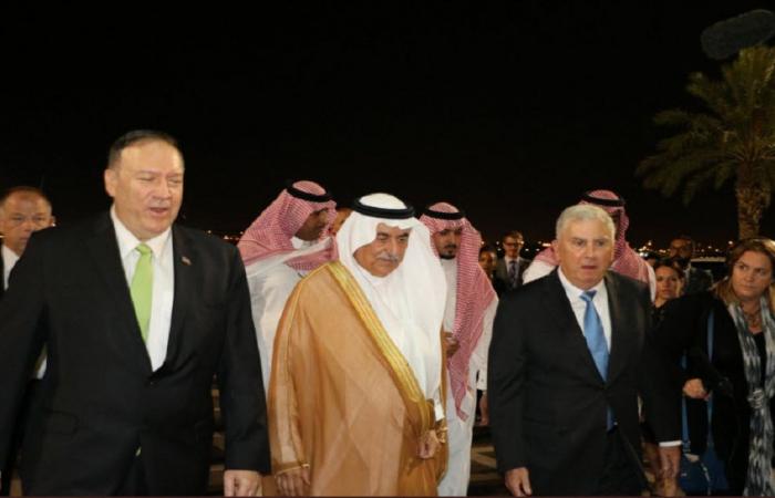 بالصور.. ولي عهد السعودية يلتقي وزير خارجية أمريكا