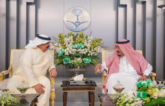 ملك البحرين لخادم الحرمين: السعودية الركيزة الأساسية لأمن واستقرار المنطقة