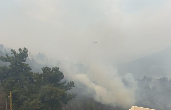 فيديو...حرائق ضخمة في لبنان والأب خنيصر: 90% من الحرائق مفتعلة
