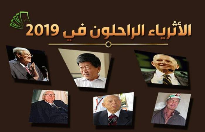 إنفوجراف.. أثرياء العالم الراحلون عام 2019