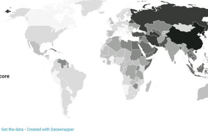 دارسة تكشف عن أكثر الدول رقابةً على الإنترنت