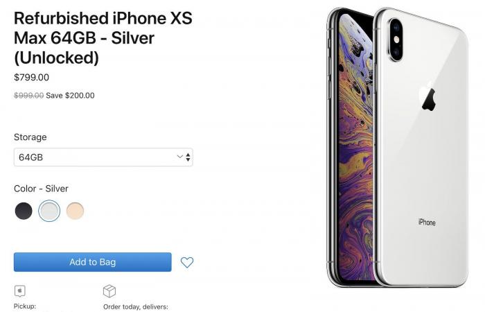 آبل تبيع أجهزة iPhone XS و XS Max المعاد تجديدها