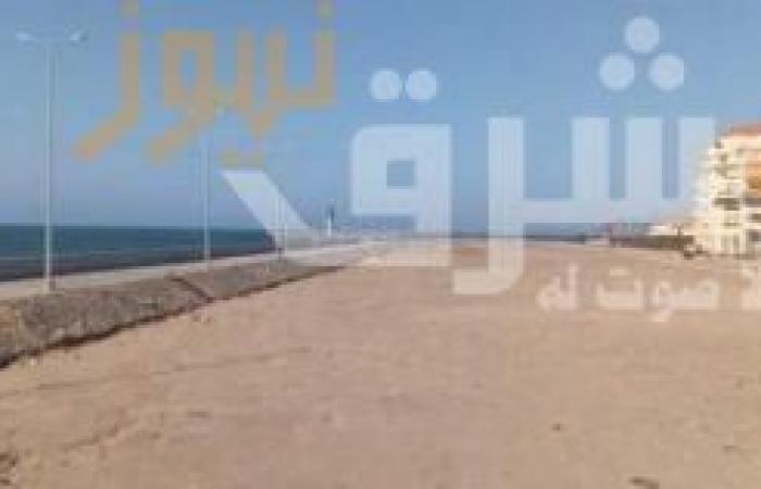 شواطئ رأس البر خالية من المواطنين بعد إغلاقها لمواجهة كورونا