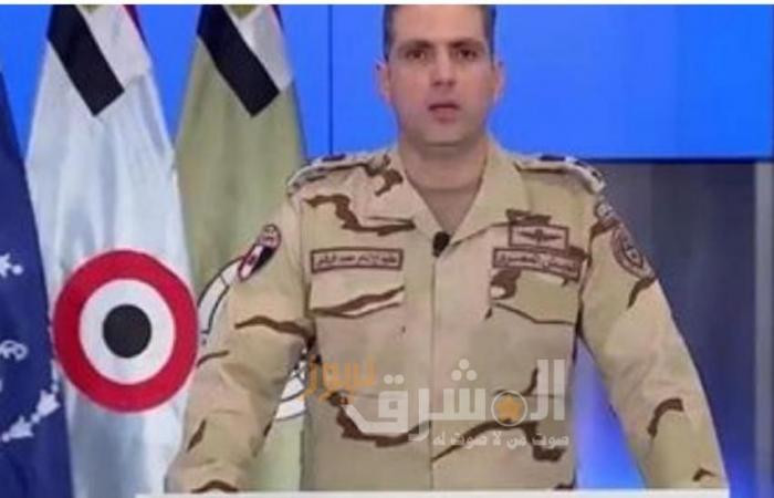 عاجل.. المتحدث العسكري يعلن استشهاد وإصابة ضابط وضابط صف و٨ جنود في انفجار بشمال سيناء