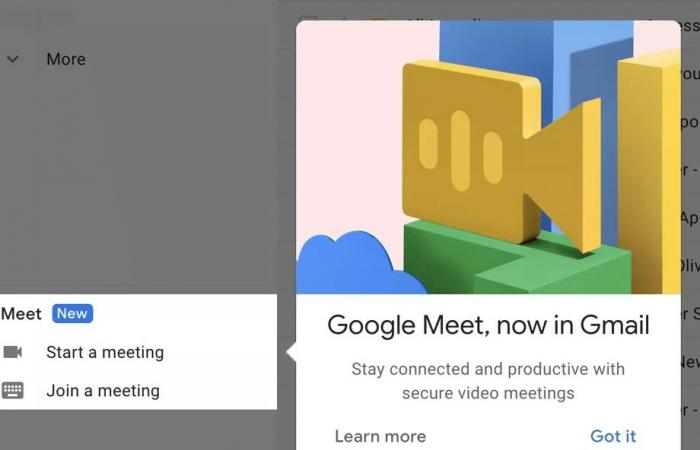 جوجل تبدأ في دمج Meet في جيميل لمنافسة Zoom