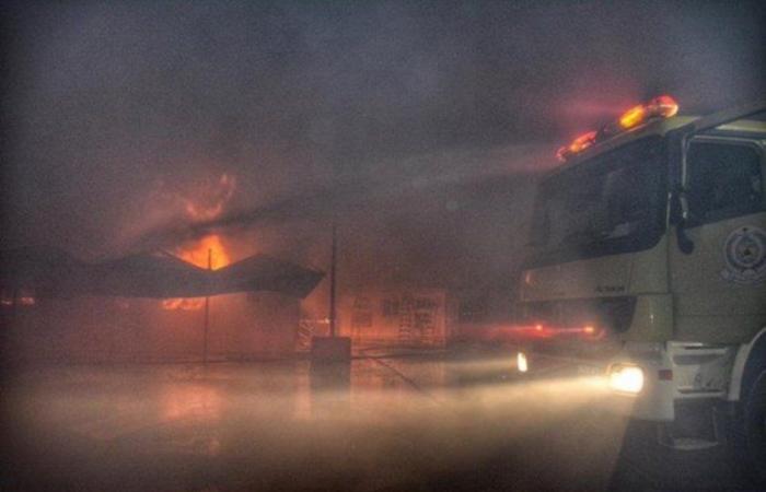 "مدني جدة" يباشر حريقاً في مكاتب إدارية بمحطة قطار الحرمين