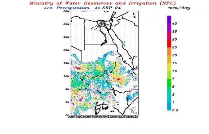 "التنبؤ بالفيضان" يكشف خريطة هطول الأمطار خلال الأيام المقبلة