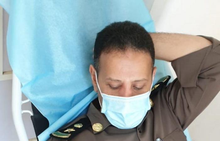 "شرطة صامطة" تختتم حملة للتبرع بالدم