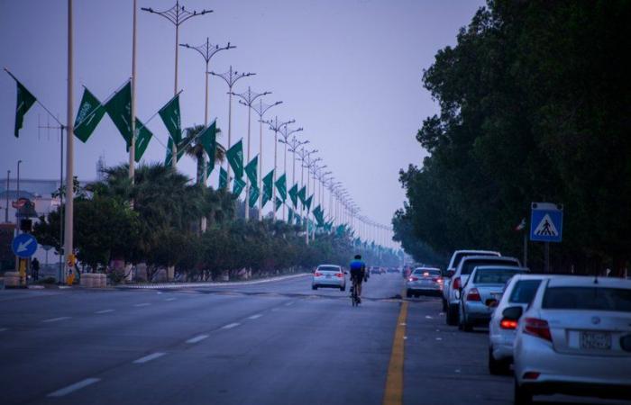 شاهد.. 5 آلاف علم سعودي تزيّن مدن الشرقية في اليوم الوطني