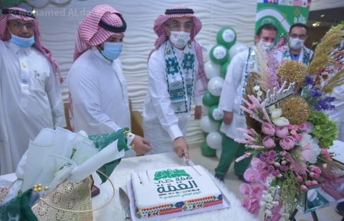 "نوارة التطوعي" يحتفل باليوم الوطني في مستشفى الملك سلمان