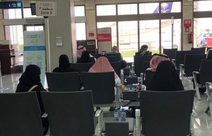 مطار رفحاء يحتفل بالمسافرين في يوم الوطن الـ 90