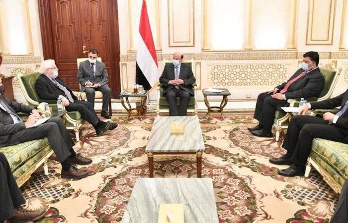 الرئيس اليمني للمبعوث الأممي: الحوثيون لم ينفذوا بنود ستوكهولم
