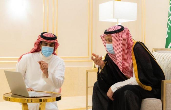 أمير الباحة يستقبل "الفغم" ونائبه