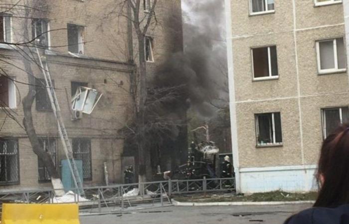 بالفيديو.. لحظة انفجار محطة أوكسجين بمستشفى في روسيا