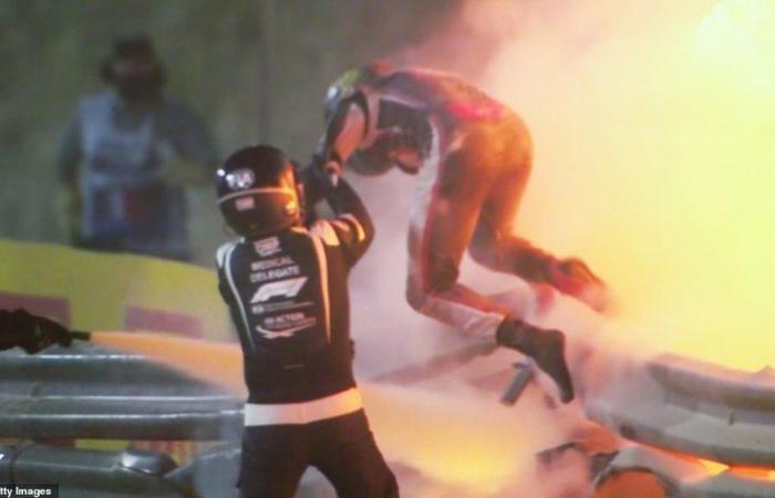 فيديو مروع.. لحظة انفجار سيارة بسباق جائزة البحرين الكبرى