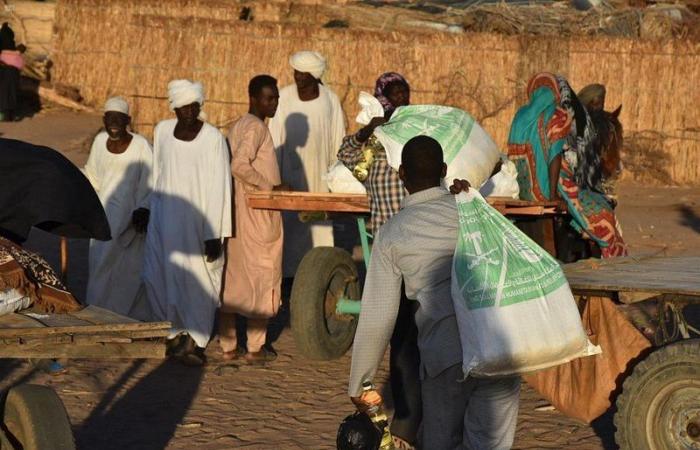 بالصور.. مركز الملك سلمان يوزع 74 طنًّا من السلال الغذائية في ولاية جنوب دارفور السودانية