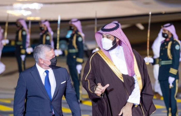 ملك الأردن يصل إلى الرياض
