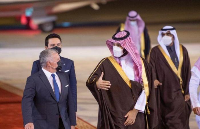 ملك الأردن يصل إلى الرياض