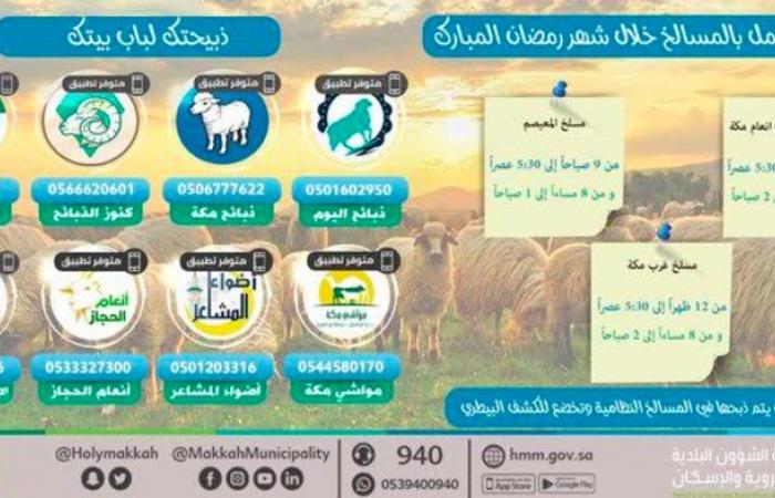 لسلامة الجميع.. أمانة مكة تعلن عن توفر تطبيقات إلكترونية لذبح وتوصيل اللحوم