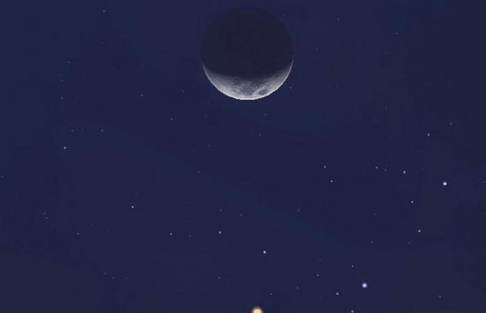 فلكيّة جدة: "قمر رمضان" يقترن بالمريخ اليوم ويُشاهَد بالعين المجردة