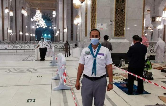 2700 ساعة تطوعية لكشافة "تعليم مكة" فى خدمة المعتمرين بالمسجد الحرام