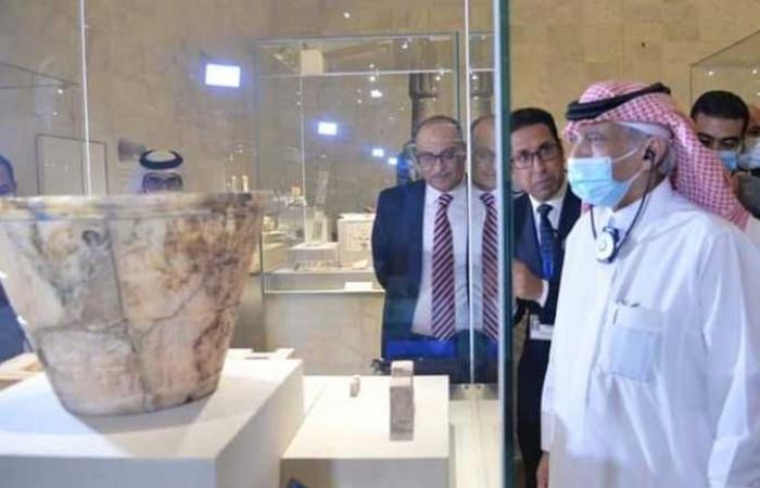 وزراء الإعلام العرب يزورون متحف الحضارة المصرية بدعوه من كرم جبر (صور)