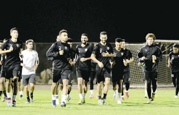 تدريبات تأهيلية للاعبي الزمالك في مجمع الصالات