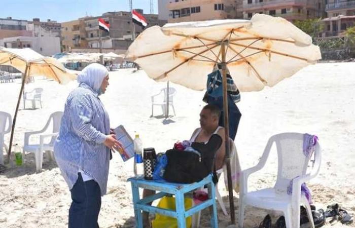 صور.. سياحة الإسكندرية تطلق «اعرف حقك» بشواطئ العجمى