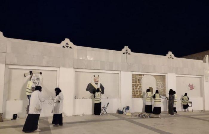 جدران تنطق بالجمال.. أنامل فنانات سعوديات تحارب التشوّهات وشعارهن "تبوك بأعيننا"