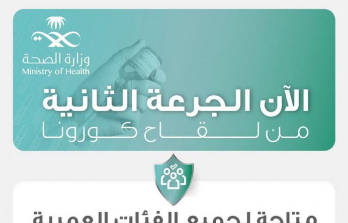 "الصحة": الجرعة الثانية من لقاح " كورونا" متاحة للجميع